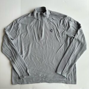 Greyson 1/4 zip Sweater Mens Large Gray Merino Wool Blend Golf Long Sleeve Shirt